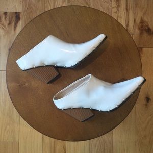 White Studded Booties